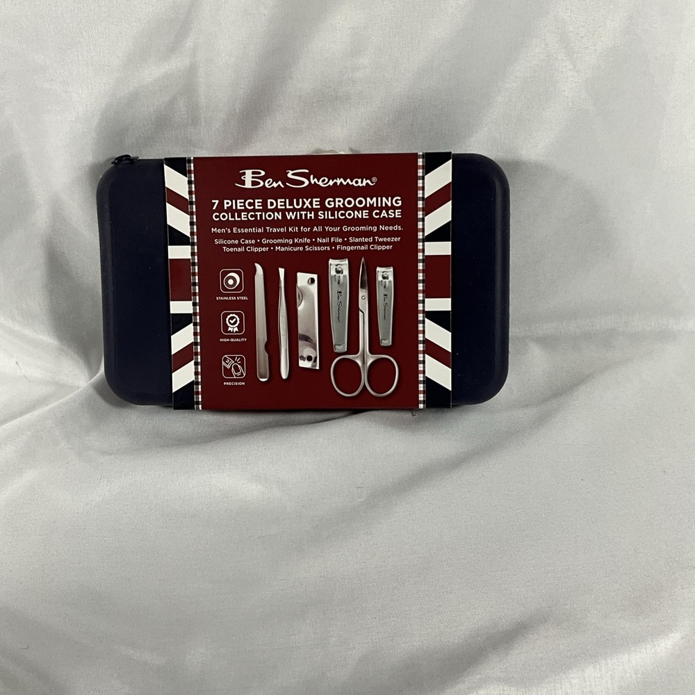 Ben Sherman 7 Piece Grooming/Nail Clipper Set With Silicone Case